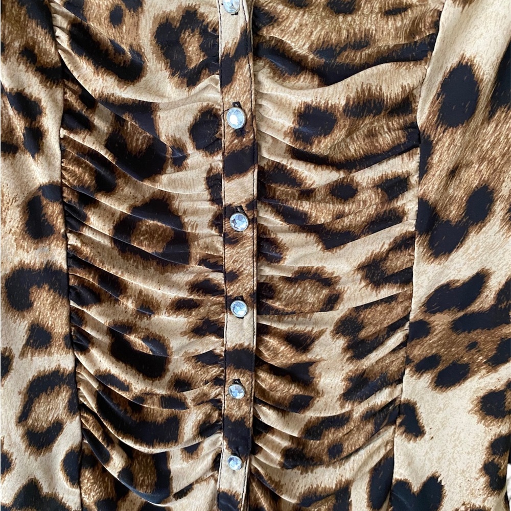 I.N.C leopard print blouse - Picture 3 of 7